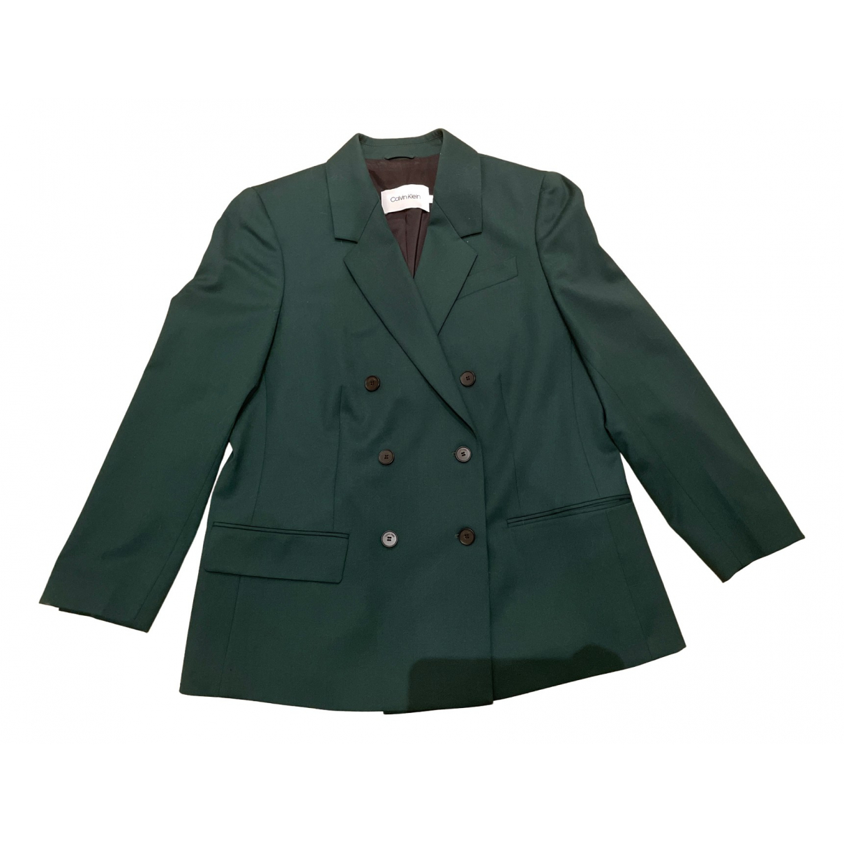 Wool blazer Calvin Klein Green size 42 
